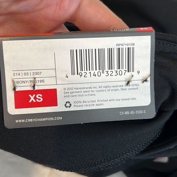 NWT c9 by Champion size XS black cropped wide leg hidden drawstring waist - Picture 6 of 13